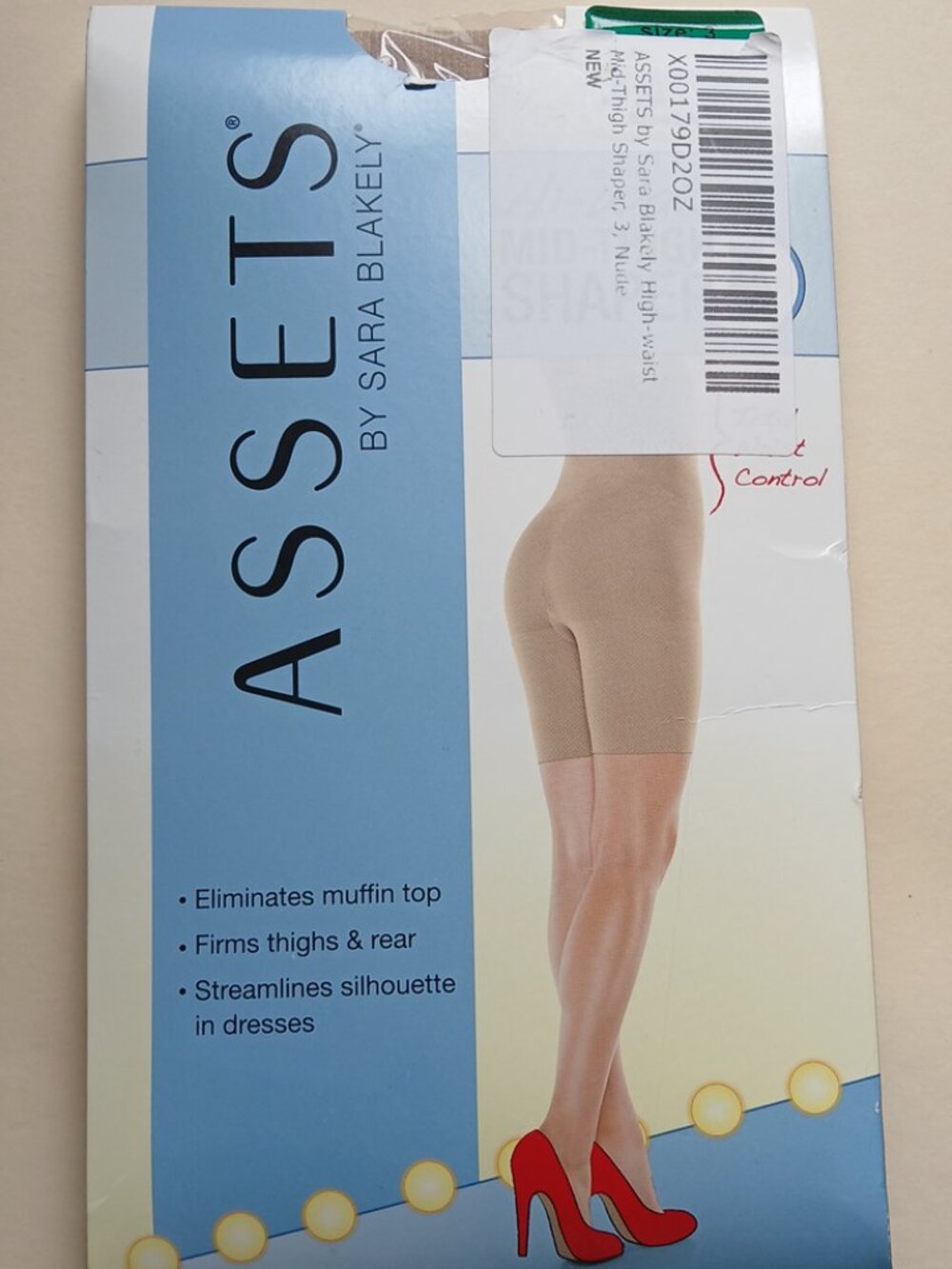Assets by Sara Blakely Hi-Waist Mid-Thigh Shaper - Size 3